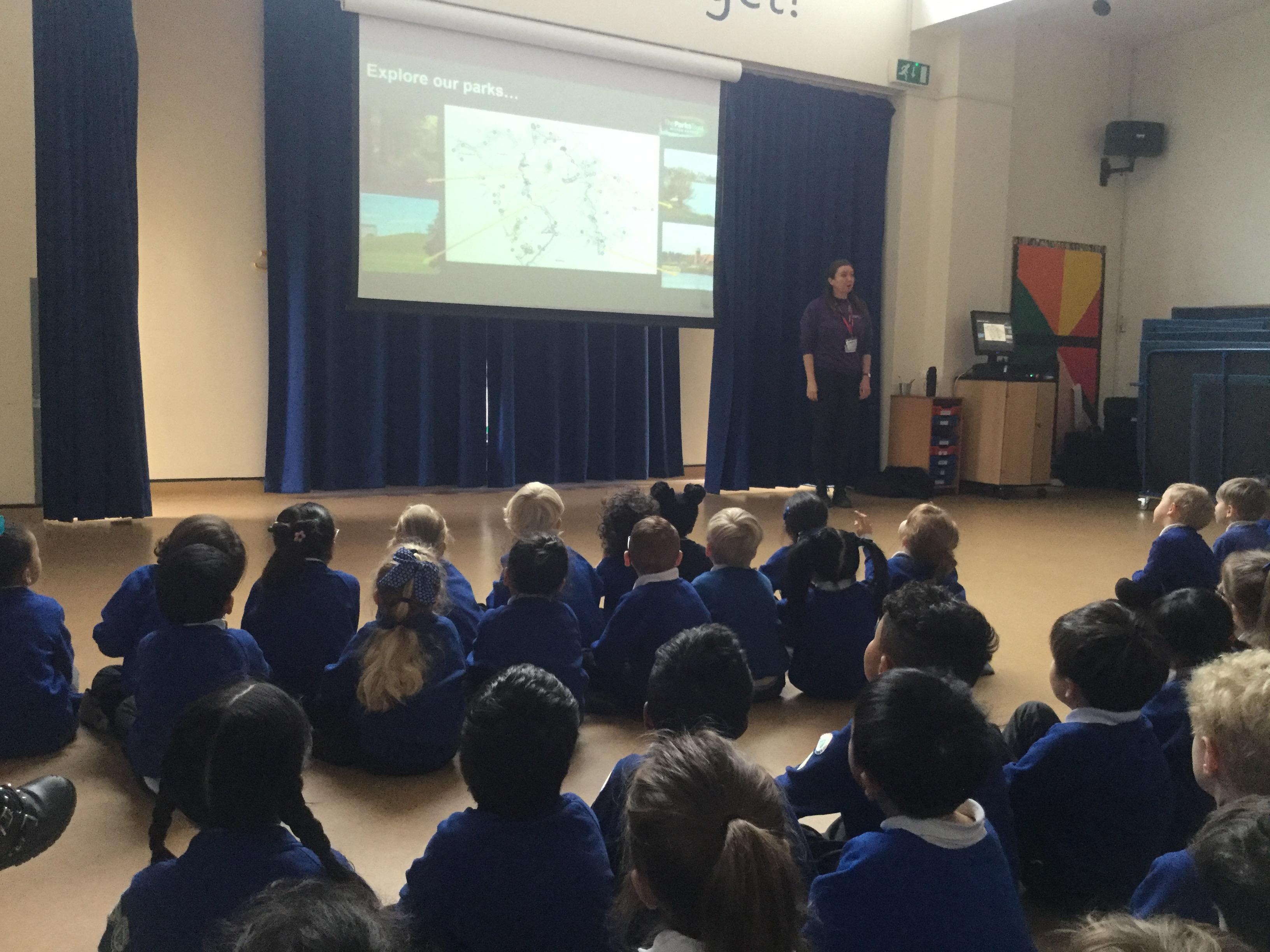 Florie from the Park Trust showed the animals living around MK, including Otters!